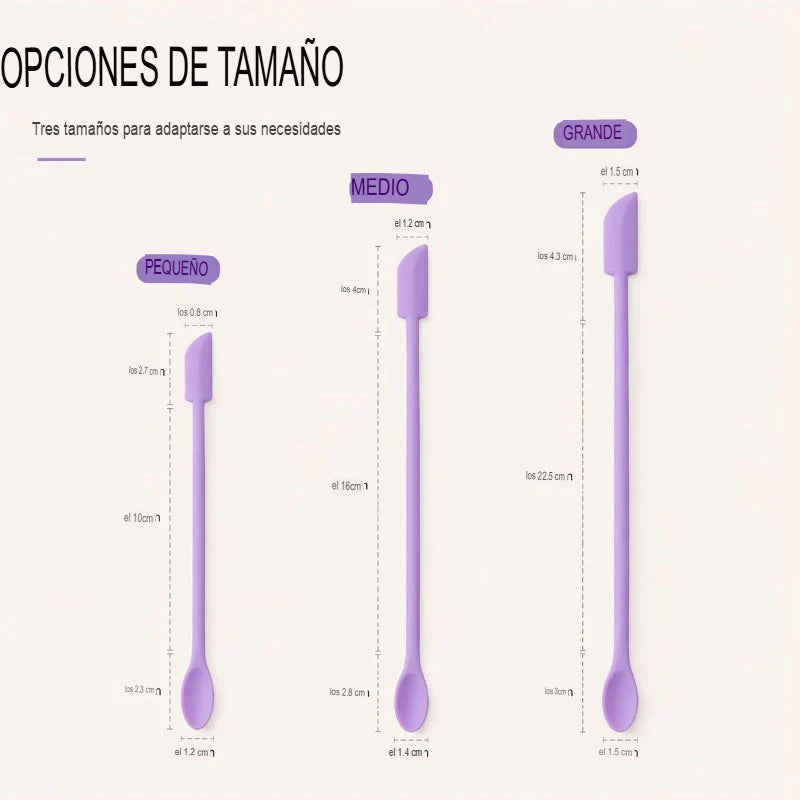 SILICONE REACH: KIT X3 CUCHARAS DE SILICONA MULTIPROPÓSITO 💫🫙