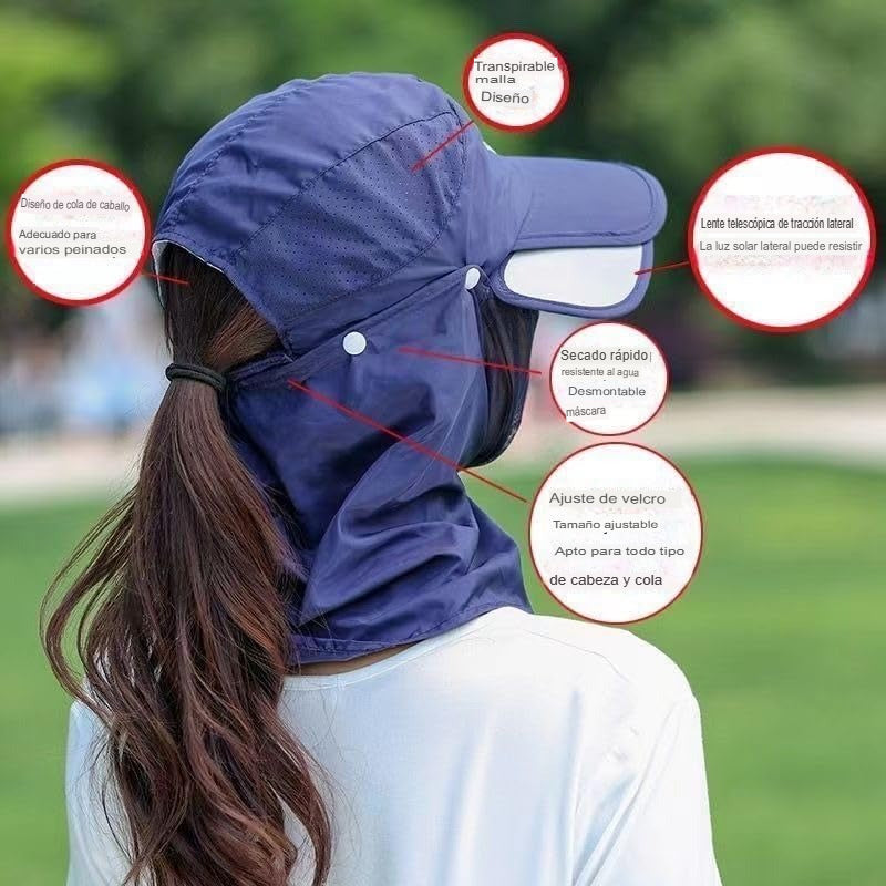 SUNSHIELDPRO: GORRA TODO TERRENO PROTECCION UV 🧢☀️