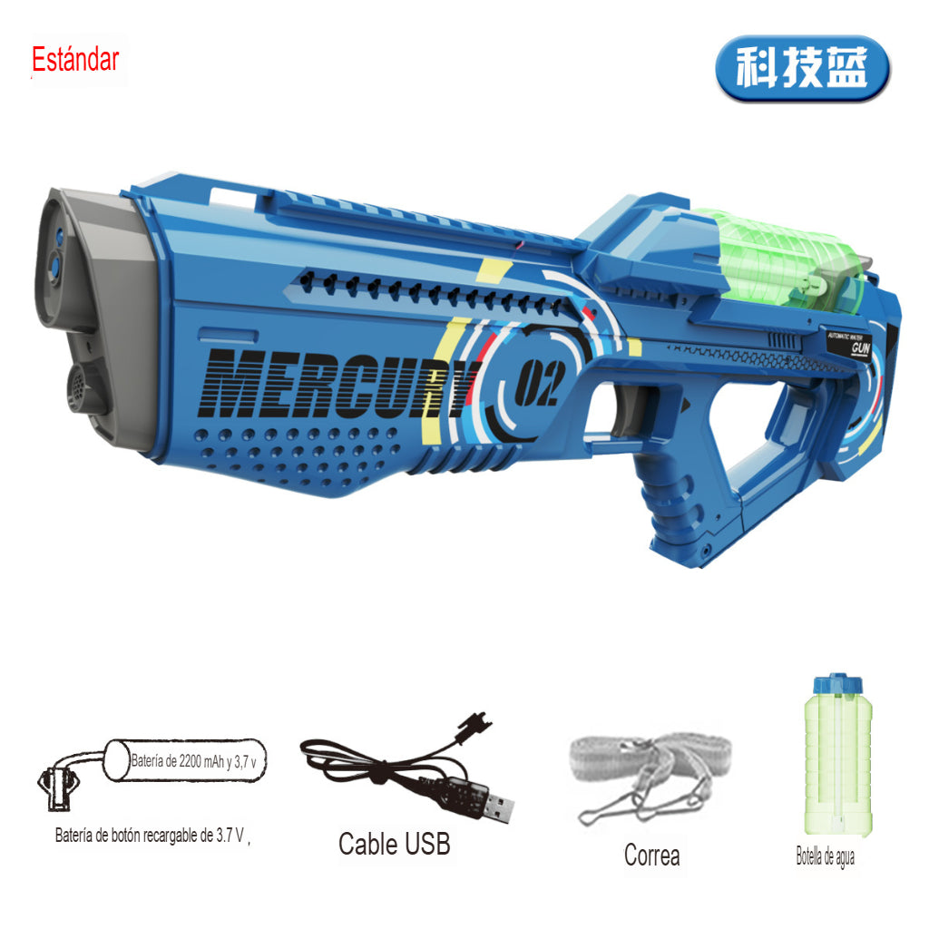ELECTRO SPLASH: PISTOLA DE AGUA RECARGABLE 🌊💥🔫