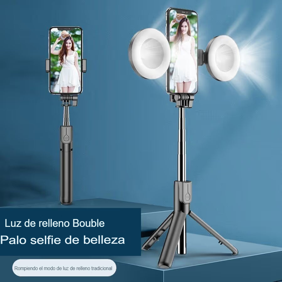 🤳📱 PALO DE SELFIE GIRATORIO CON CONTROL REMOTO 🔄✨