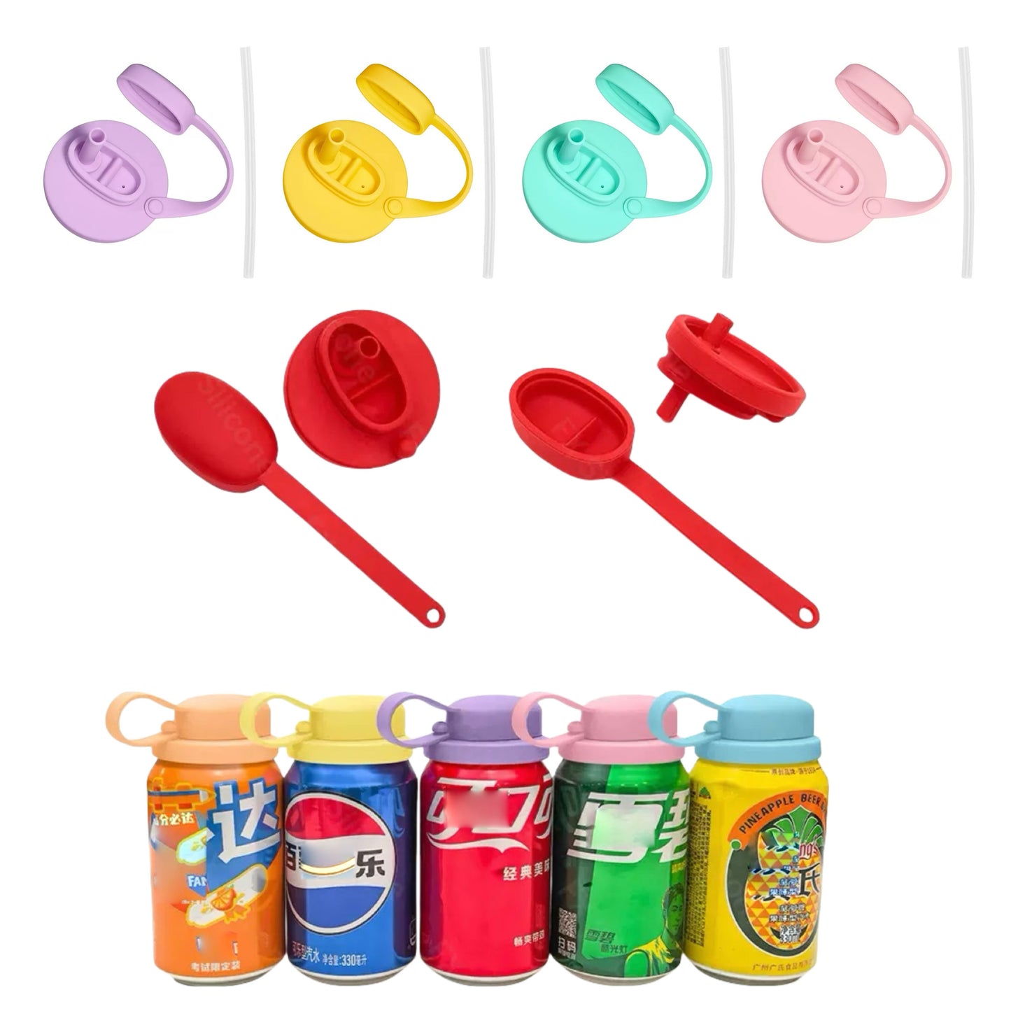 CAN COVER: SET X4 TAPAS DE SILICONA PARA LATAS🔥🥫