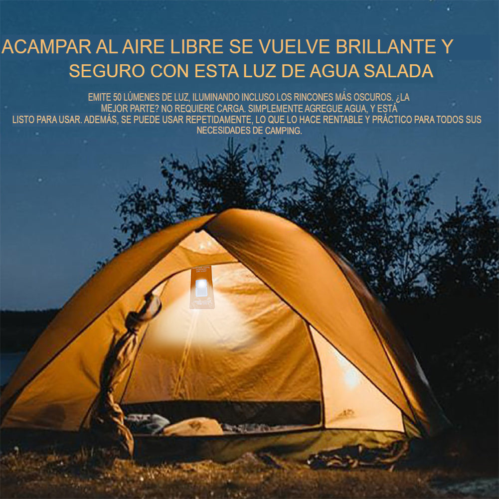 🌊 EMERGENCY LIGHT: LÁMPARA DE SAL DE EMERGENCIA Y CAMPING 🌊