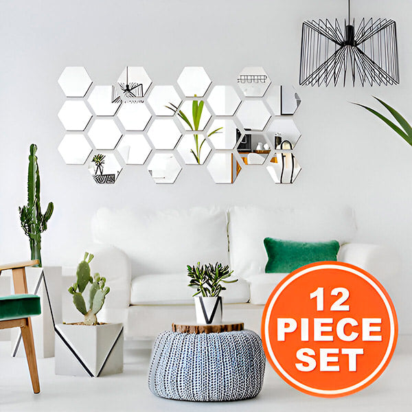 MIRRORHEXA: ESPEJOS EXAGONOS SET X12 💠