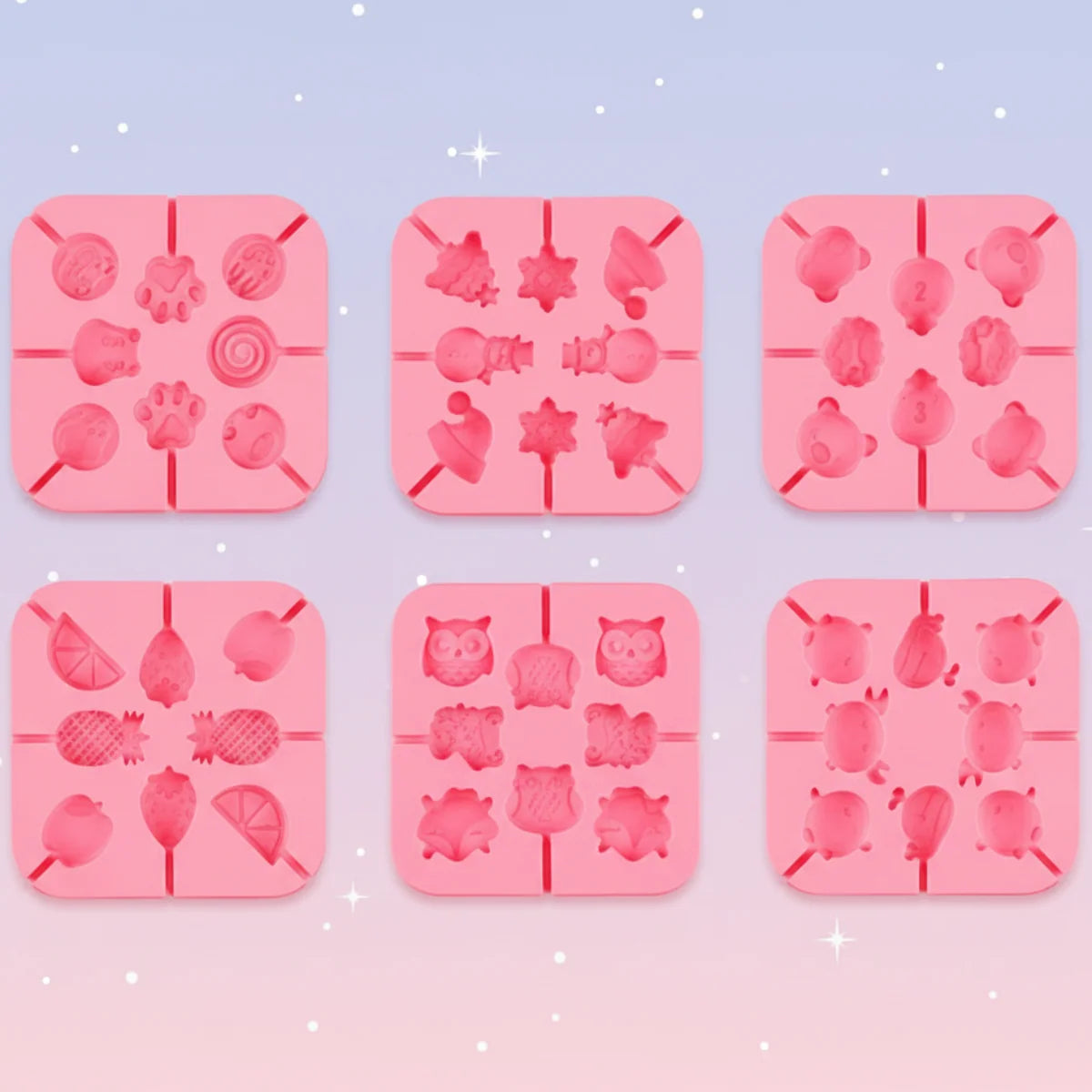 MOLDES DE SILICONA PARA PIRULETAS 🍭