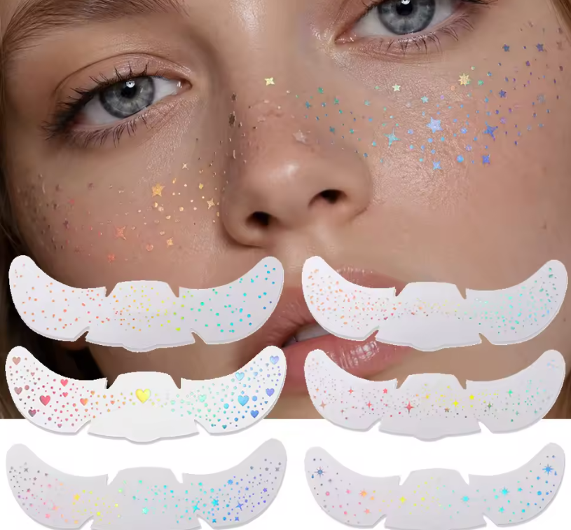 ✨ PACK X6 PEGATINAS FACIALES 💖🌟