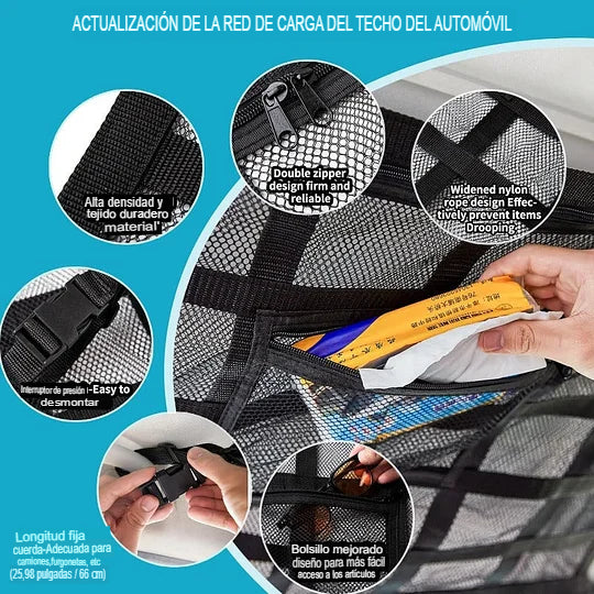 TRAVELNET: RED DE CARGA PARA TECHO DE CARRO🧳