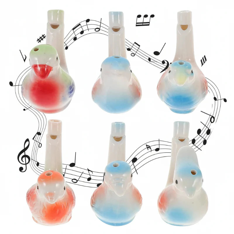 🐦 BIRDS MELODY: KIT X 6 SILBATOS TIPO PÁJARO🐦