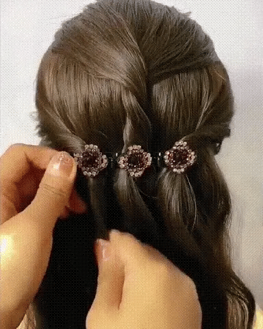 PINZAGLAM: PINZA PARA EL CABELLO CON CRISTALES💖