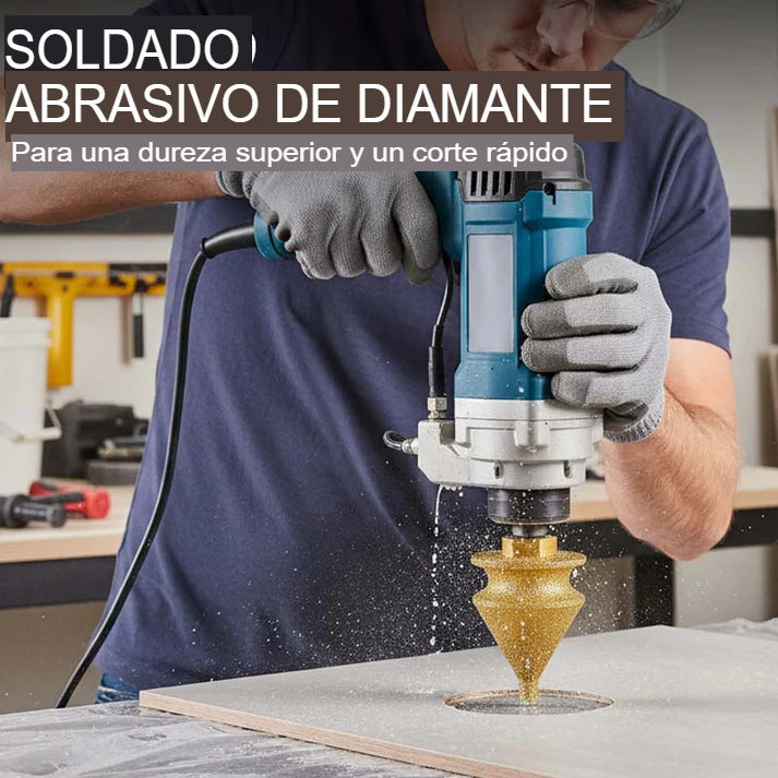 BROCA BISELADORA DE DIAMANTE PARA AMOLADORA💎🔧