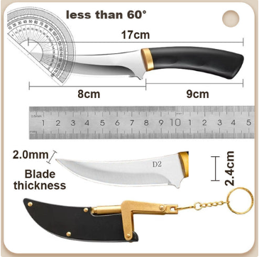 SURVIVAL CUT: CUCHILLO PORTÁTIL CON FUNDA 🔪🔥