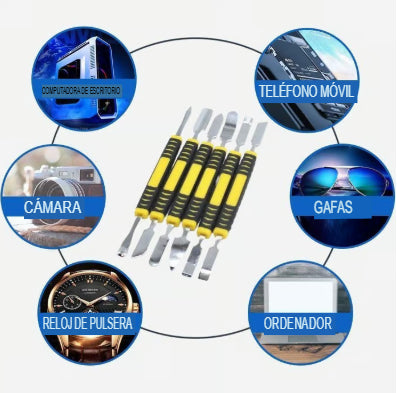 TECHPRO: KIT HERRAMIENTAS PARA DESTAPAR 🛠️🔋