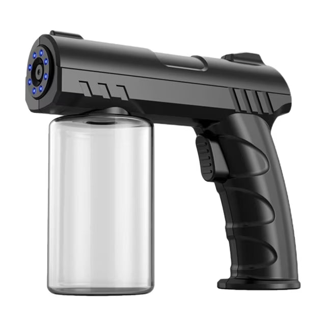 💨💙 PISTOLA PULVERIZADORA NANO DESINFECTANTE PORTÁTIL INALÁMBRICA CON LUZ AZUL ✨🧴