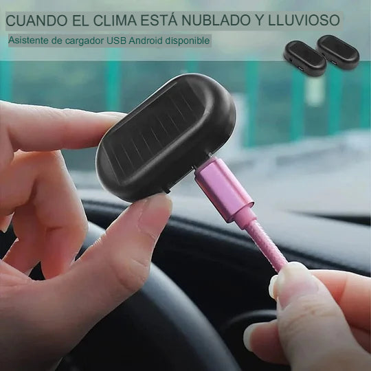 ANTIRROBO: SIMULADOR ALARMA SOLAR PARA CARRO  🚗🔴