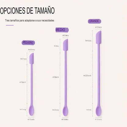 SILICONE REACH: KIT X3 CUCHARAS DE SILICONA MULTIPROPÓSITO 💫🫙