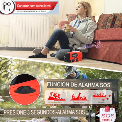 POWERWAVE: RADIO CON LINTERNA Y POWERBANK 📻🔦⚡