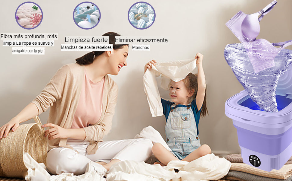 🧼MINISPIN WASH: LAVADORA MINI ®