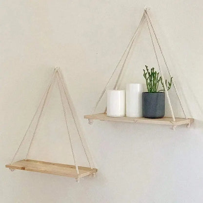 ESTANTECHIC: ESTANTE FLOTANTE DE MADERA Y CAÑAMO 🌿✨
