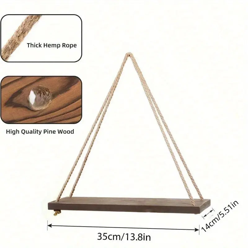 ESTANTECHIC: ESTANTE FLOTANTE DE MADERA Y CAÑAMO 🌿✨