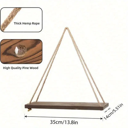 ESTANTECHIC: ESTANTE FLOTANTE DE MADERA Y CAÑAMO 🌿✨