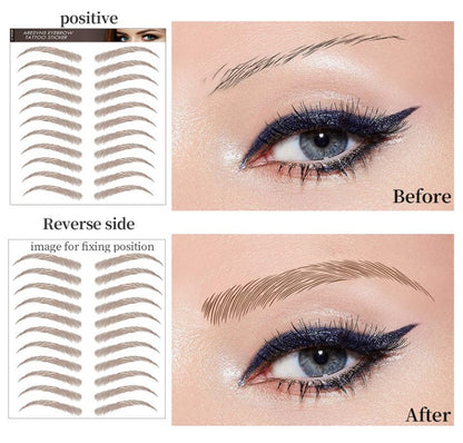 GLAMBROWS: ADHESIVO DE CEJAS TATUAJE 4D X10🔝🌟