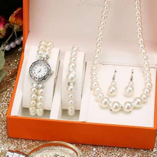 GLAMSET: SET RELOJ, MANILLA Y ARETES💍✨