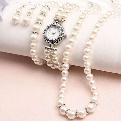 GLAMSET: SET RELOJ, MANILLA Y ARETES💍✨