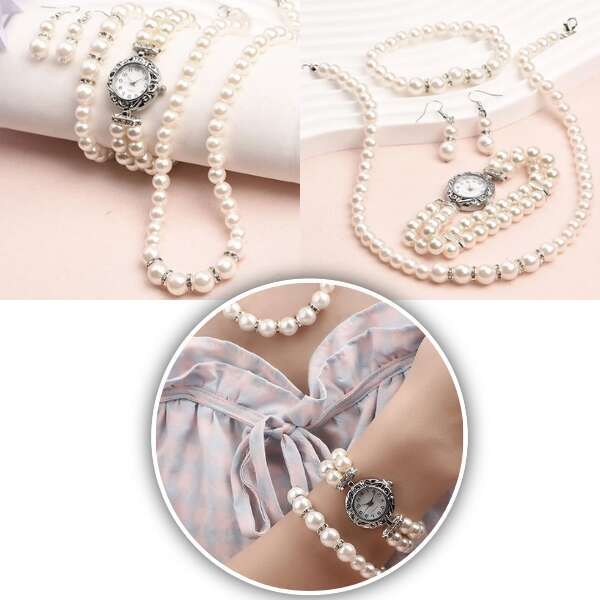 GLAMSET: SET RELOJ, MANILLA Y ARETES💍✨