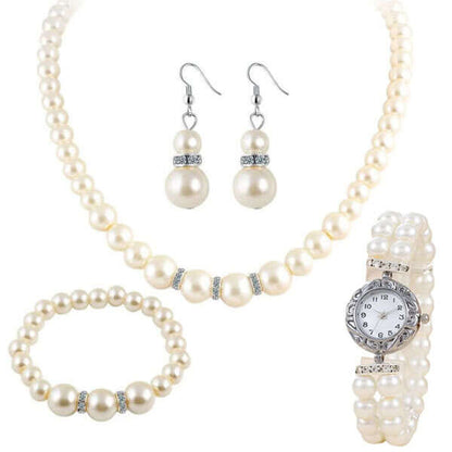 GLAMSET: SET RELOJ, MANILLA Y ARETES💍✨