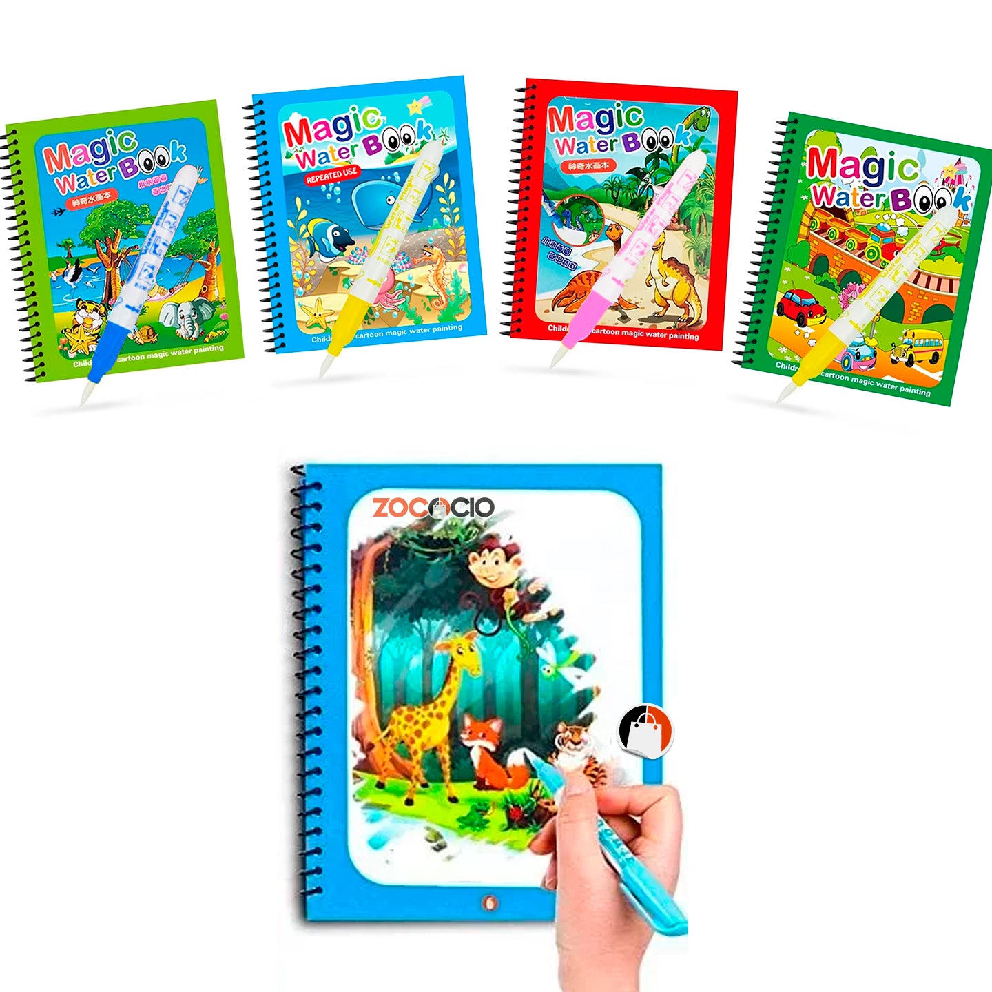 MAGI-BOOK: LIBRO MÁGICO PARA COLOREAR X4 📚🎨
