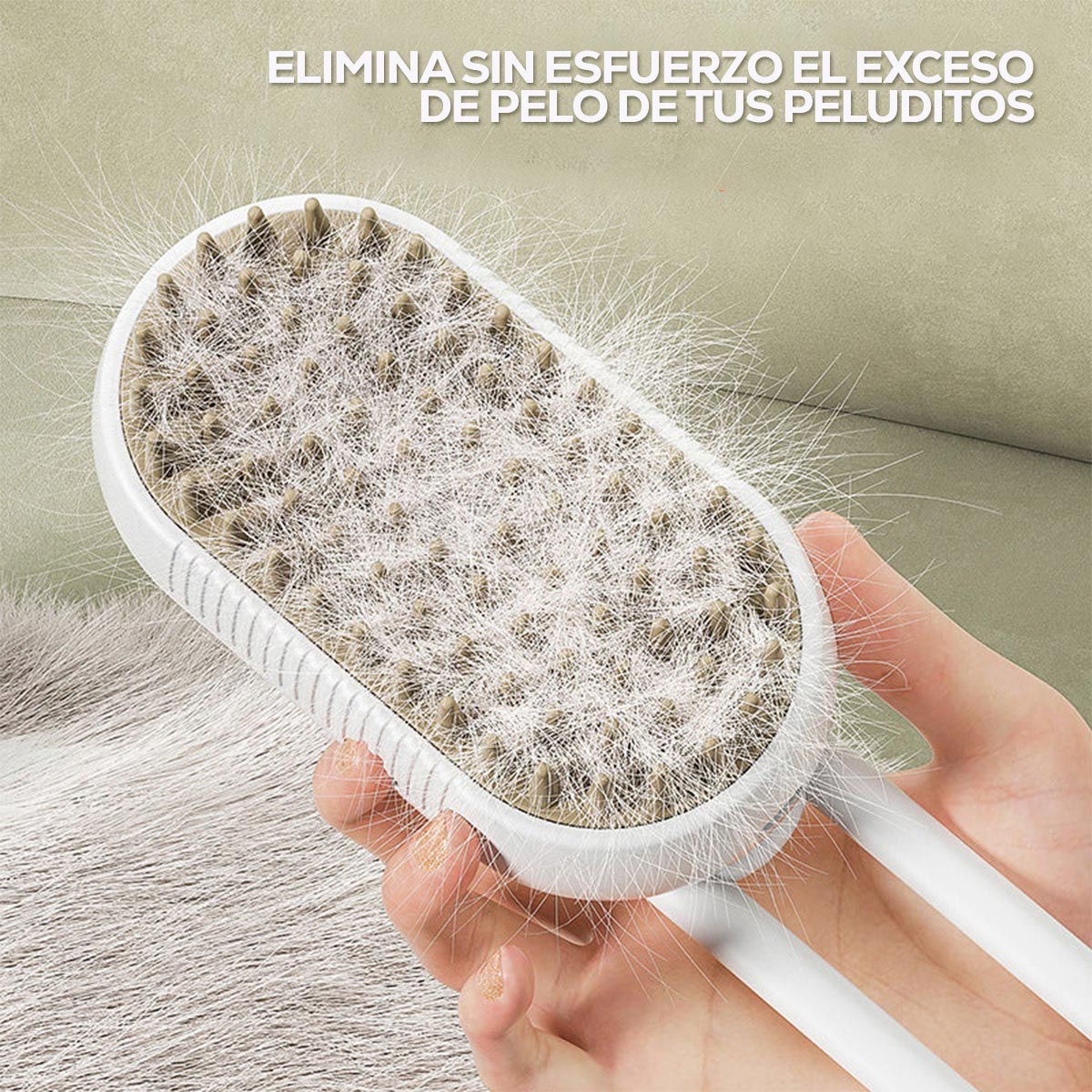 VAPOPET: CEPILLO A VAPOR PARA MASCOTAS 4 EN 1 🚿🐶