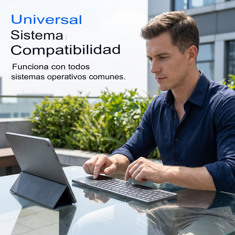 ⌨️ POCKET-TYPE: MINI TECLADO BLUETOOTH PLEGABLE ULTRADELGADO⌨️
