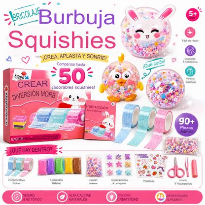 KIT CREATIVO DE SQUISHIES DE BURBUJAS 🌈🫧