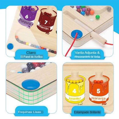 MAGNET LAB KIDS: LABERINTO MAGNÉTICO MONTESSORI 🐞🧲