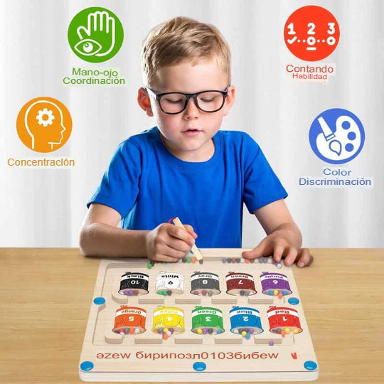 MAGNET LAB KIDS: LABERINTO MAGNÉTICO MONTESSORI 🐞🧲