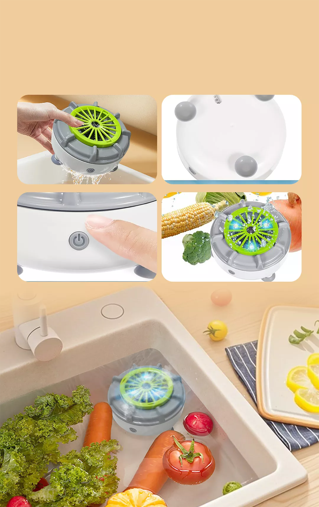 PUREWASH: LIMPIADOR DE FRUTAS Y VEGETALES 🍎💧