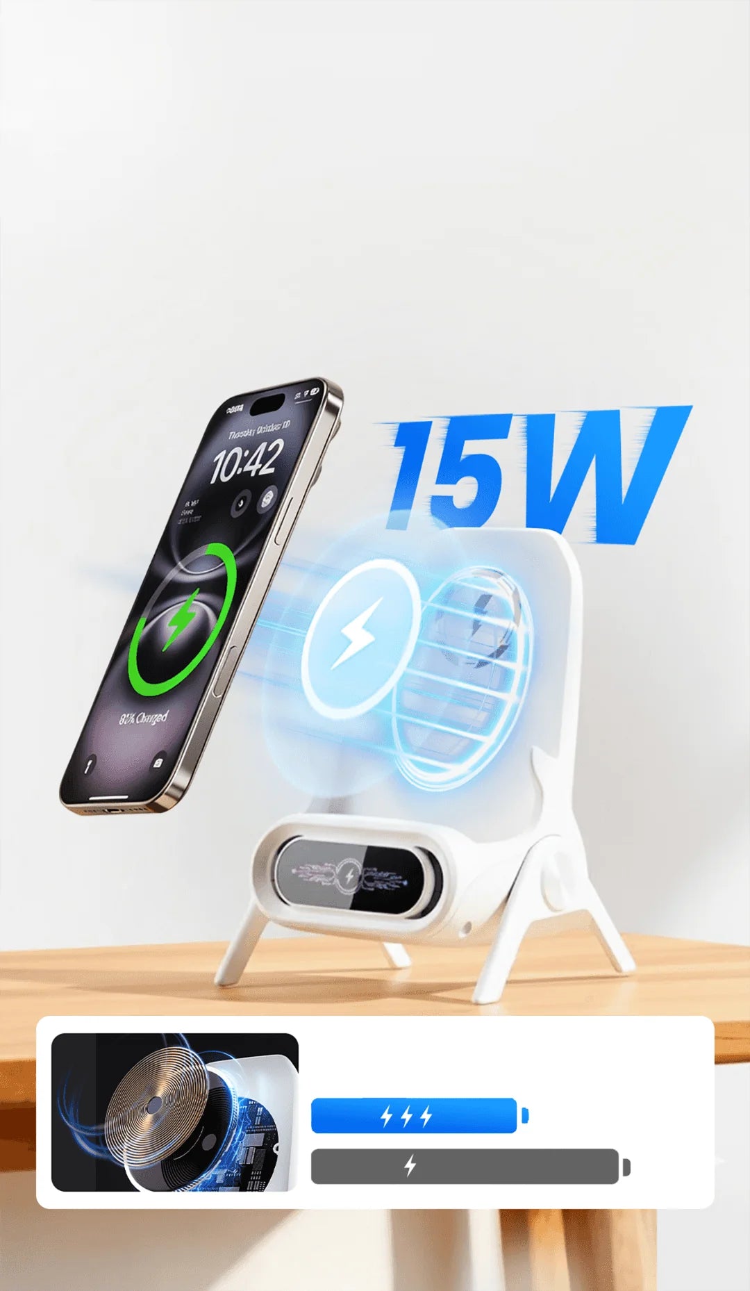 SOPORTE CARGADOR INALÁMBRICO 📱⚡