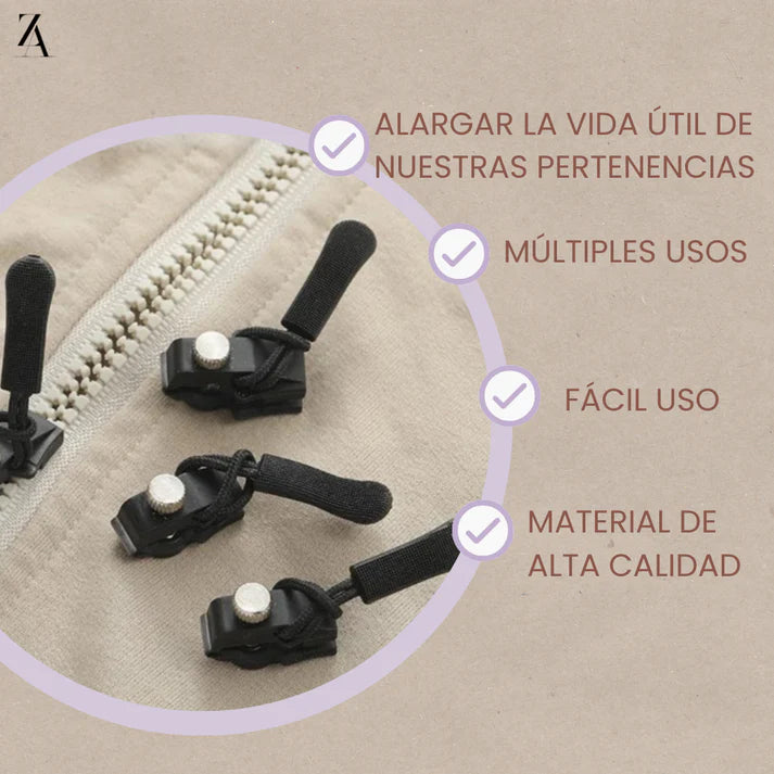 REPARAZIP: KIT REPARACIÓN CIERRES X 10 UNIDADES ⚡✨