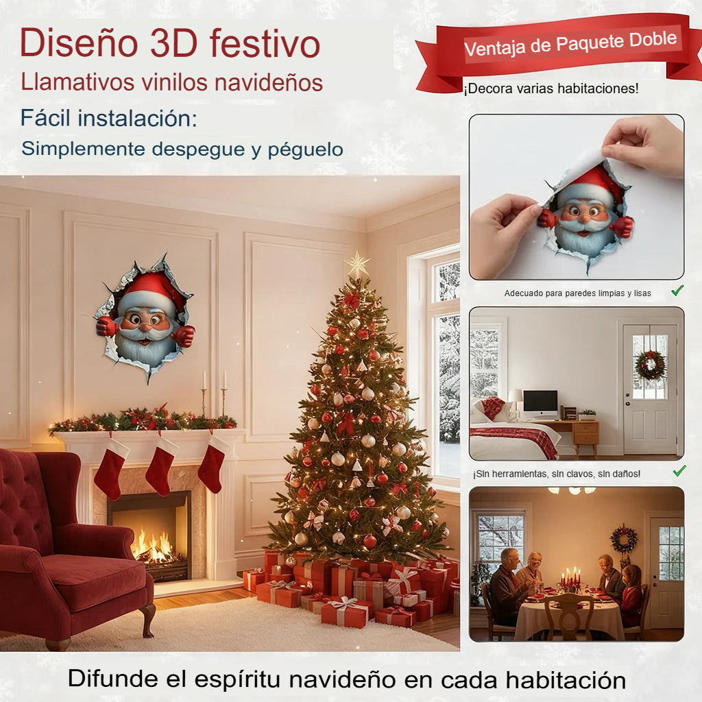PROMO 2X1 PEGATINAS DE PAPÁ NOEL 🎅🎄