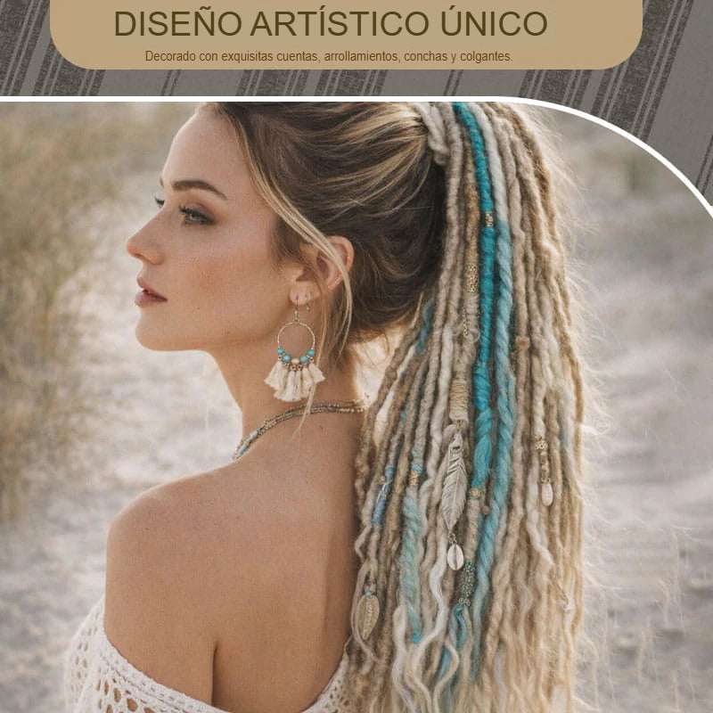 DREAD STYLE: EXTENSIÓN DE CABELLO CON DRELOS 💎🔥