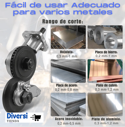 DRILLSLICE: ADAPTADOR PARA TALADRO-CORTADOR DE METAL🛠️✨