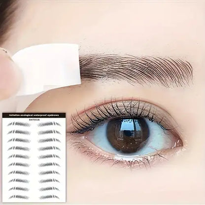 GLAMBROWS: ADHESIVO DE CEJAS TATUAJE 4D X10🔝🌟