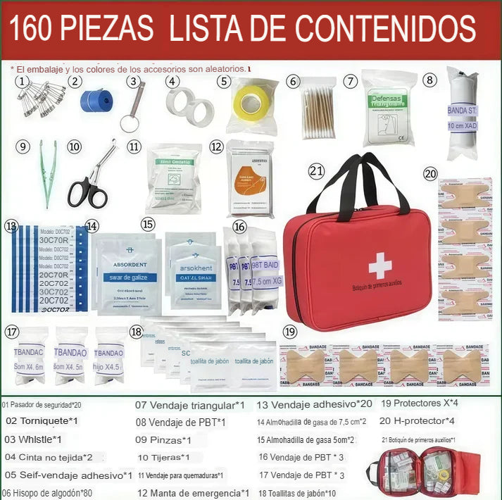 BOTIQUÍN DE PRIMEROS AUXILIOS 🩹⛑️