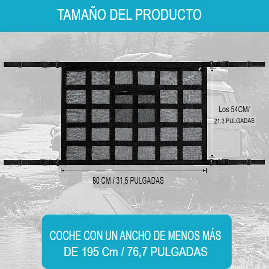 TRAVELNET: RED DE CARGA PARA TECHO DE CARRO🧳