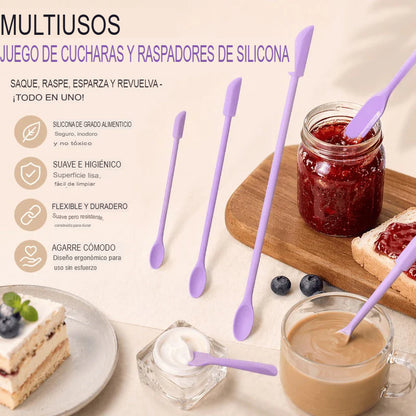 SILICONE REACH: KIT X3 CUCHARAS DE SILICONA MULTIPROPÓSITO 💫🫙