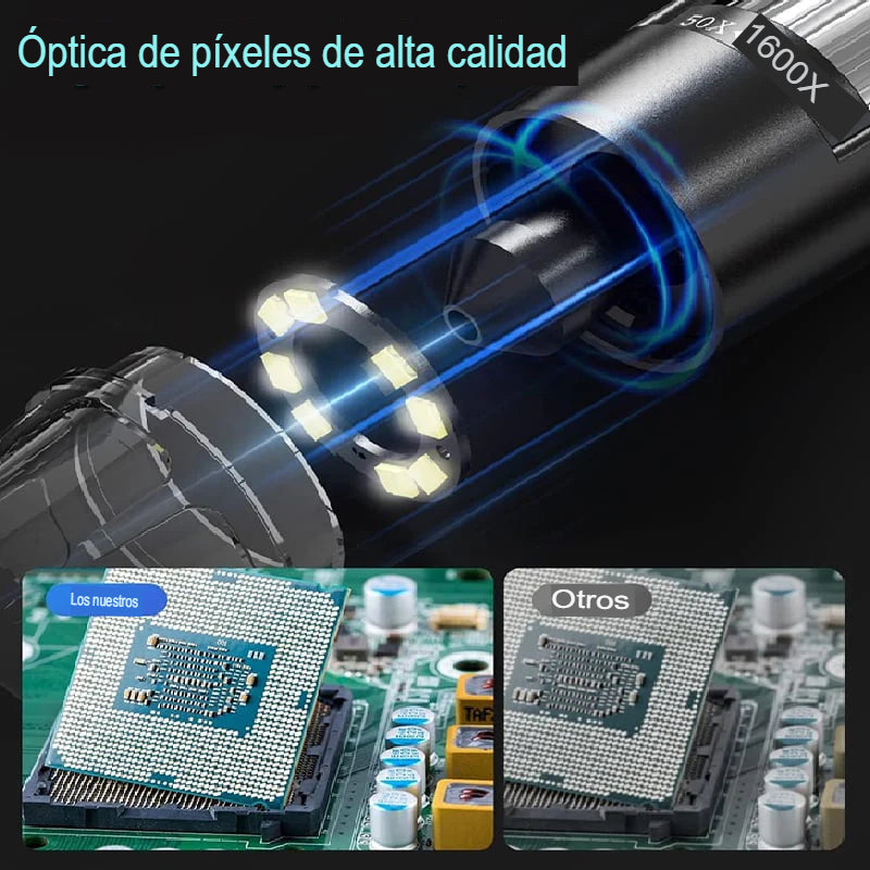 ZOOM MICRO: MICROSCOPIO DIGITAL PARA CELULAR X1000 💎🔍