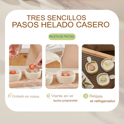 ✨ MASTER-GELATO: SET X 3 MOLDES DE HELADOS✨