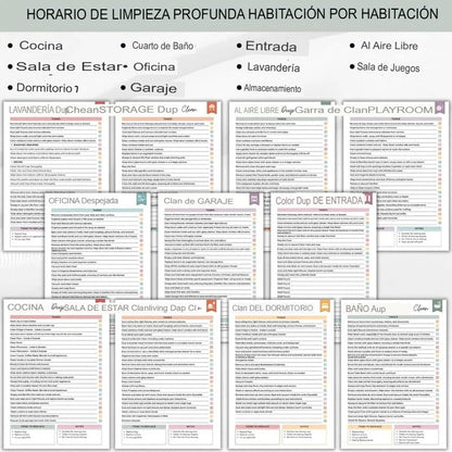 CUADERNO PLANIFICADOR DE LIMPIEZA 🏡📝