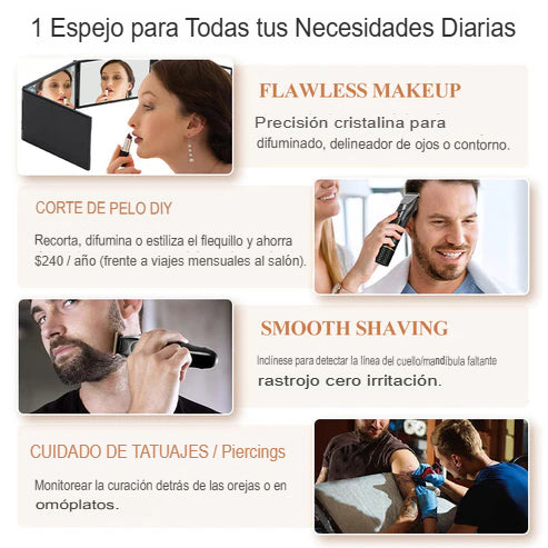 SET X 2 ESPEJO PLEGABLE 360✨
