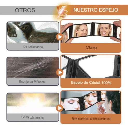 SET X 2 ESPEJO PLEGABLE 360✨