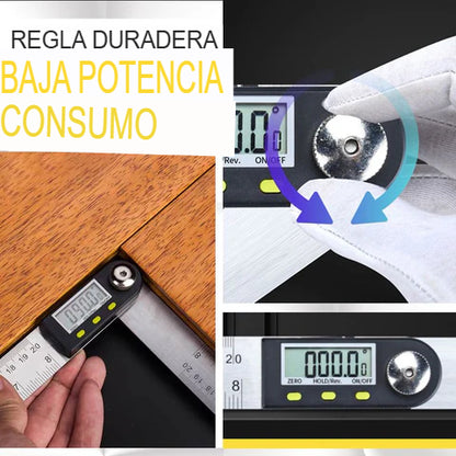 TECHMEASURE: REGLA MEDIDORA DE ANGULOS DIGITAL 📐✨